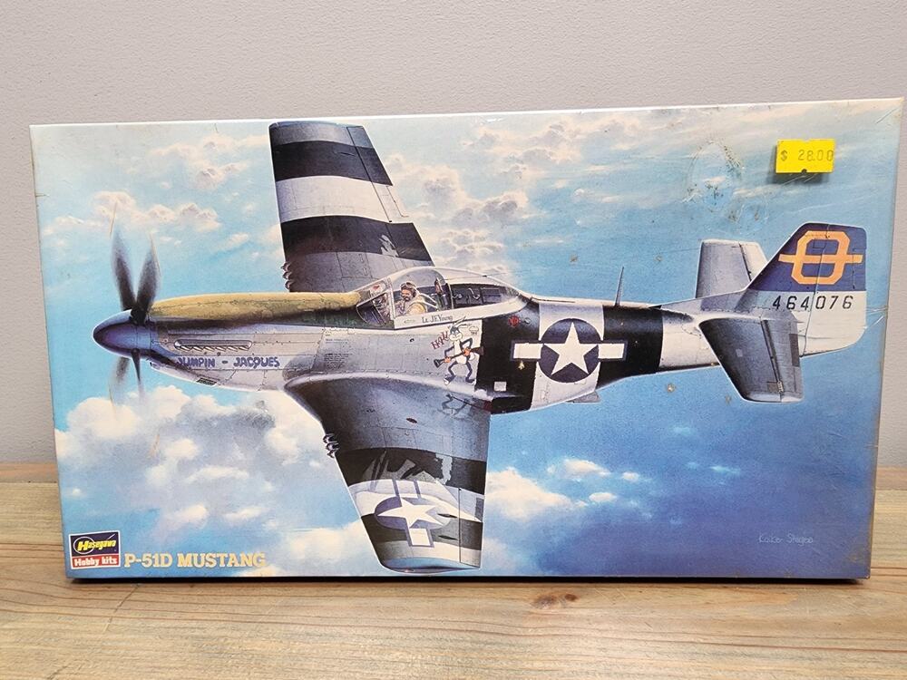 Hasegawa 1/48 Model Plane Kit P-51D Mustang Fighter Item 09014 NEW